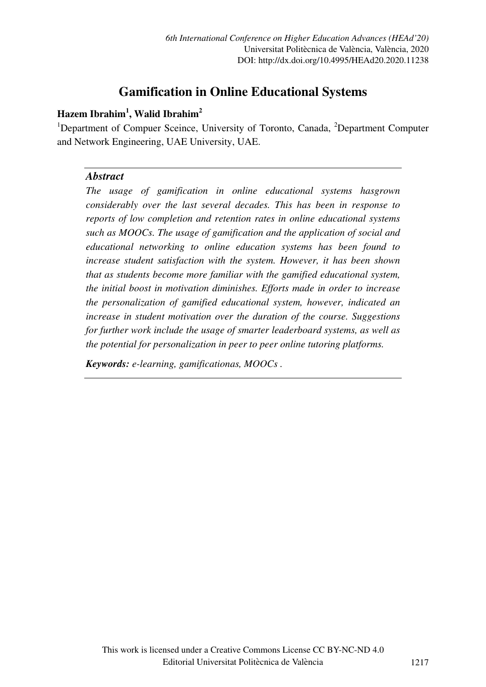First page of paper