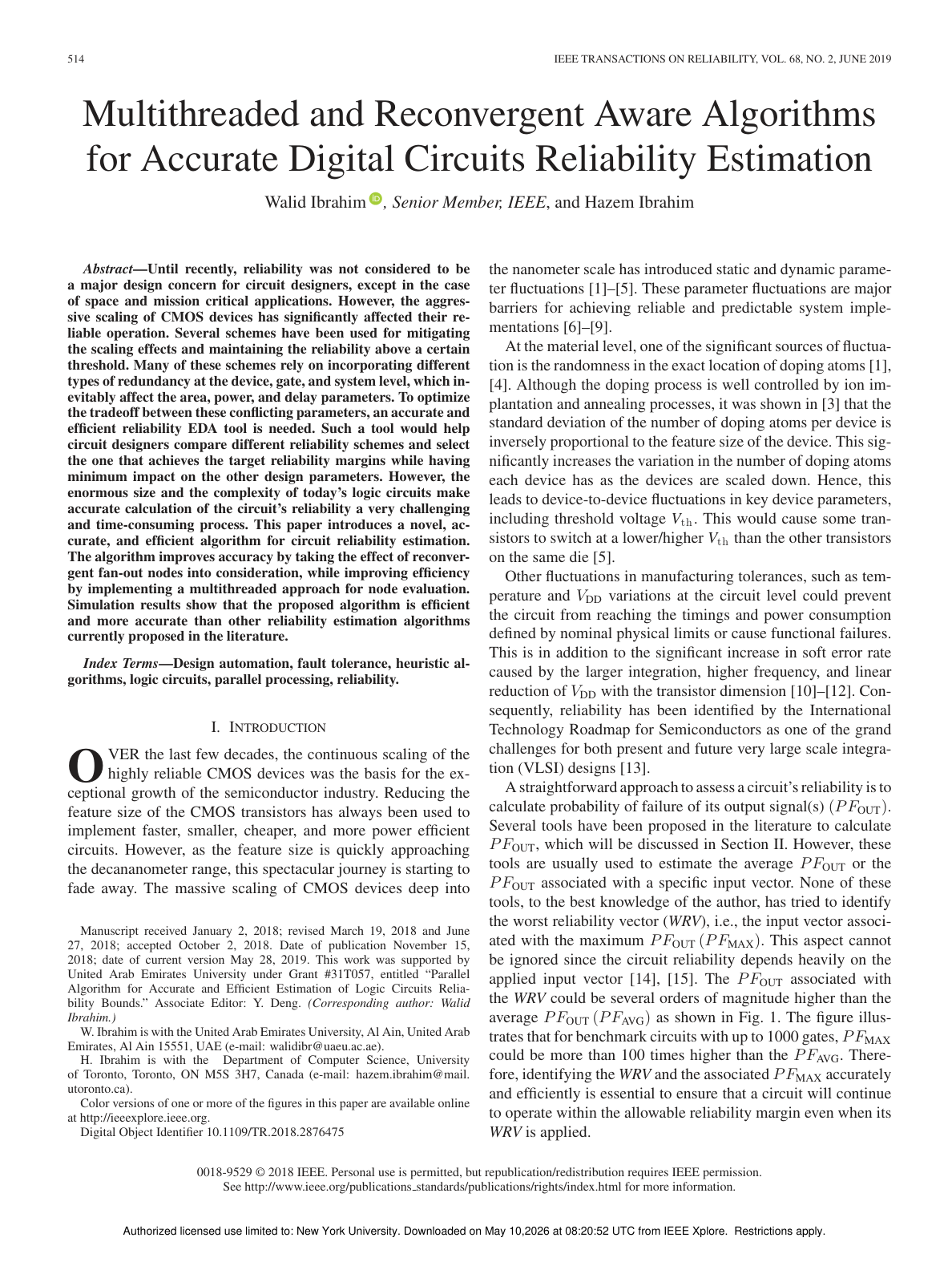 First page of paper