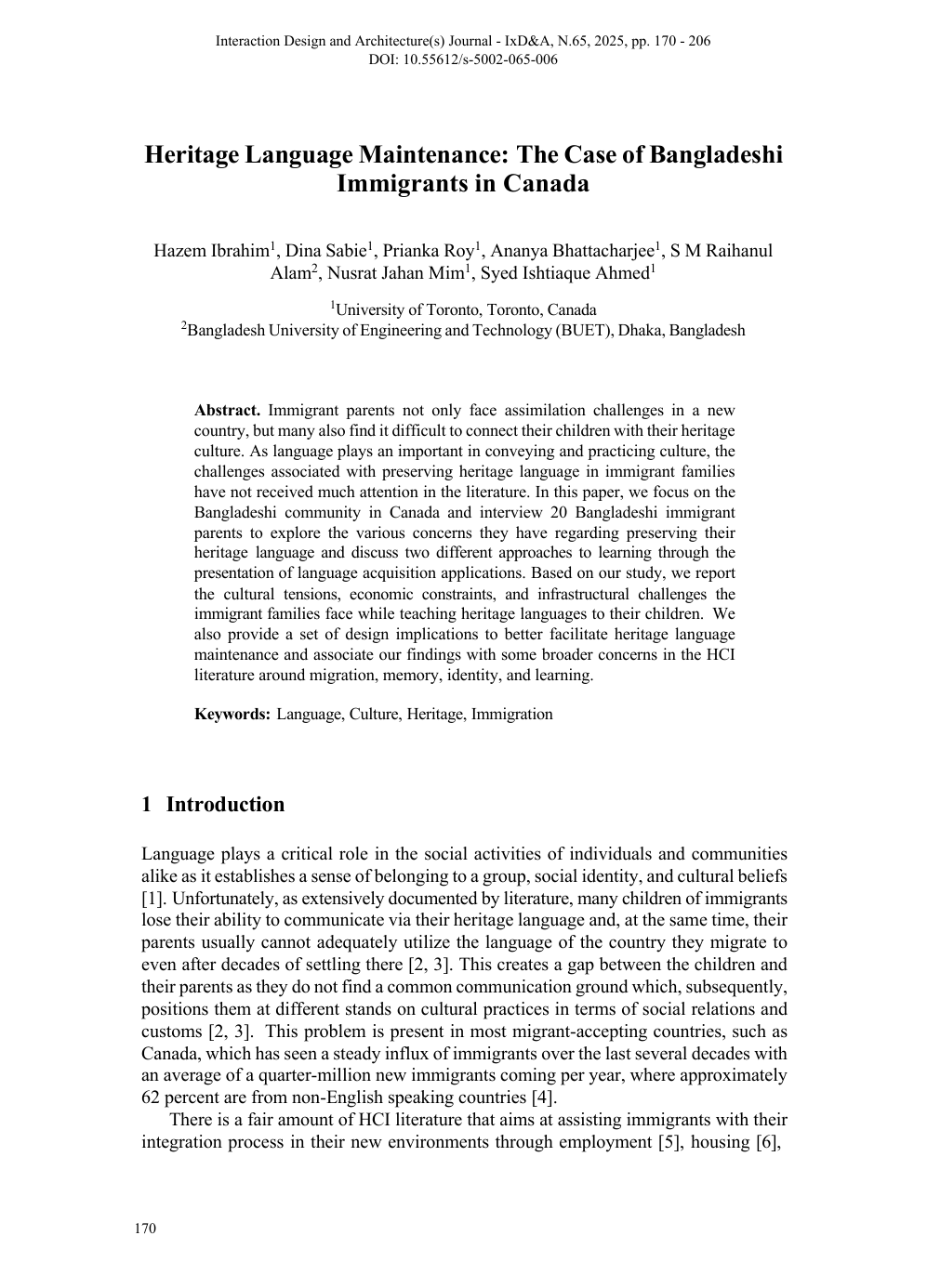 First page of paper