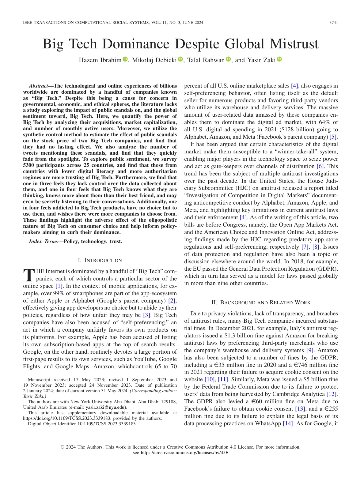 First page of paper